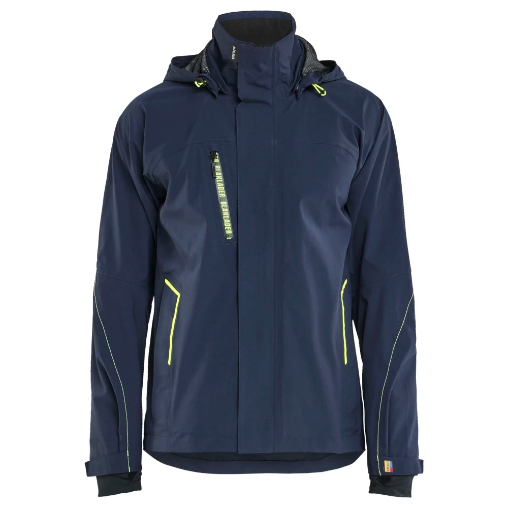 Blaklader 4483 1917 Shell Jack Stretch Donker Marineblauw High Vis Geel