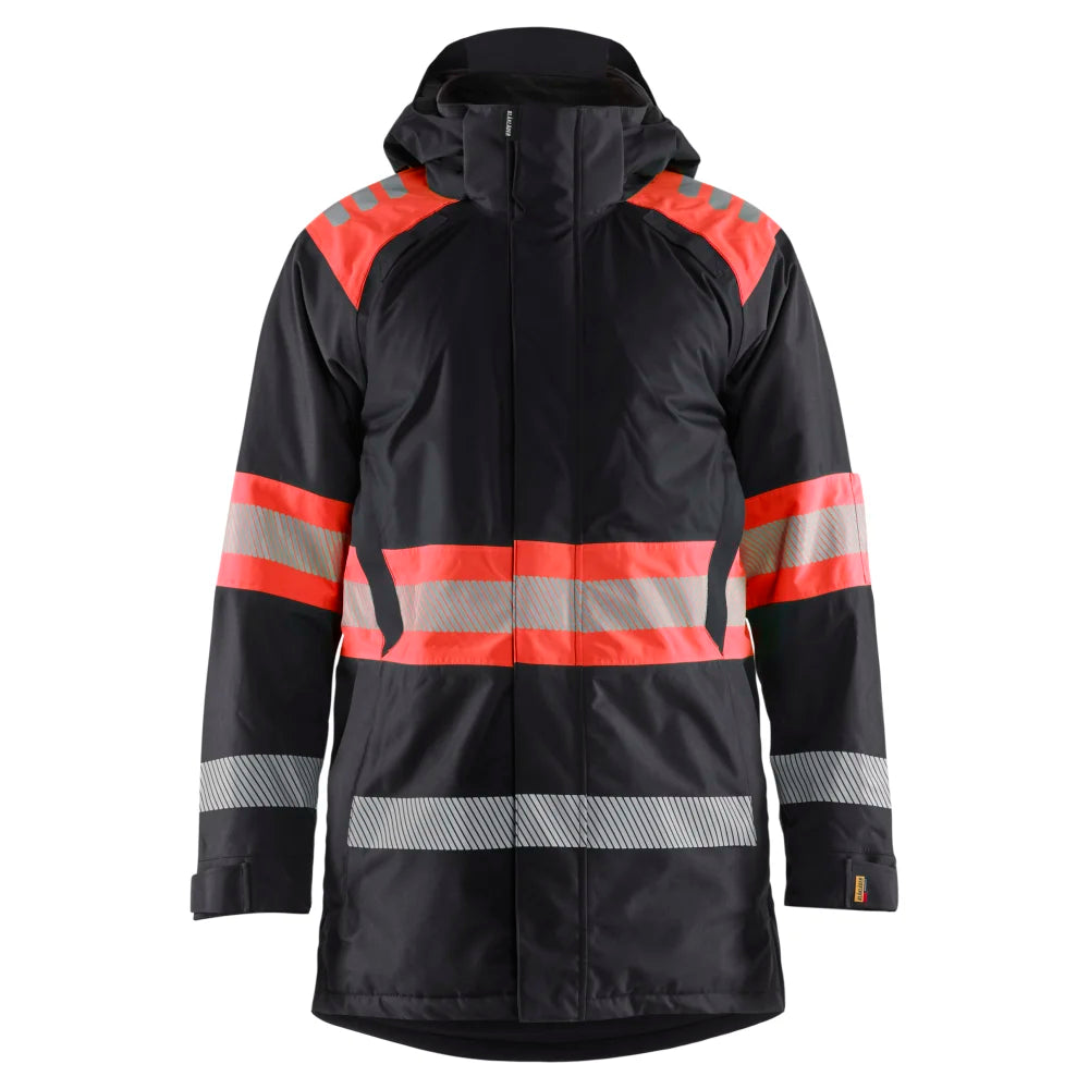 Blaklader 4485 1977 Winterparka High Vis Zwart High Vis Rood