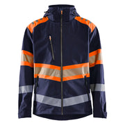 Blaklader 4494 2513 Softshell Jack High Vis Marineblauw Oranje