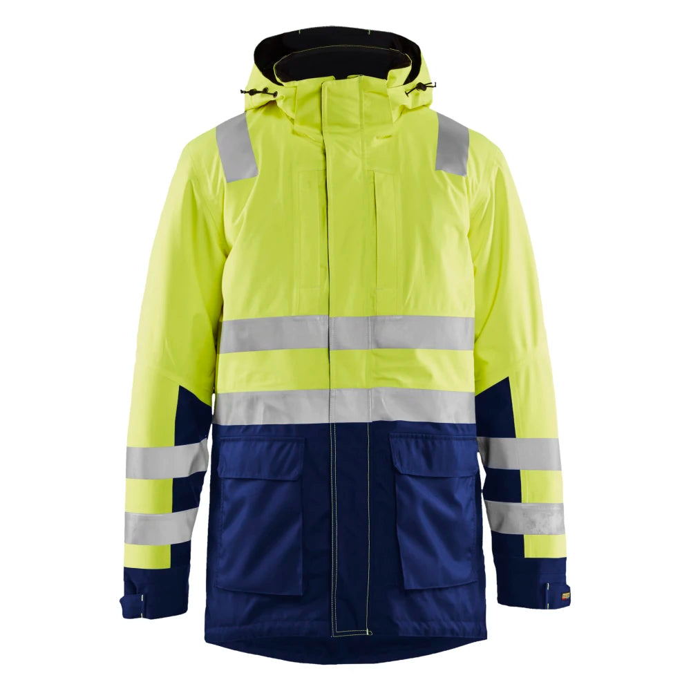 Blaklader 4495 1987 Winterparka High Vis High Vis Geel Marineblauw