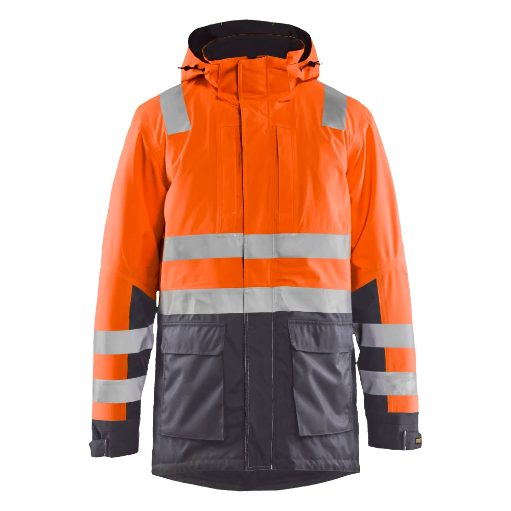 Blaklader 4495 1987 Winterparka High Vis High Vis Oranje Medium Grijs