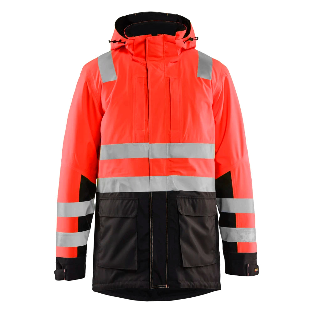 Blaklader 4495 1987 Winterparka High Vis High Vis Rood Zwart