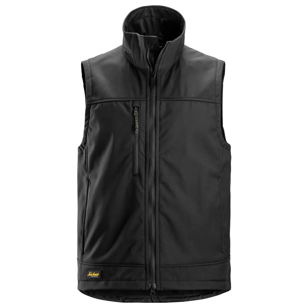 Snickers 4506 Allroundwork Softshell Stretch Bodywarmer 0404 Black Black