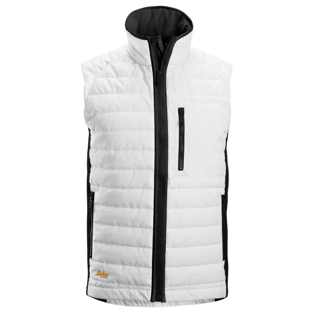Snickers 4512 Allroundwork Geïsoleerde 37.5  Bodywarmer 0904 White Black