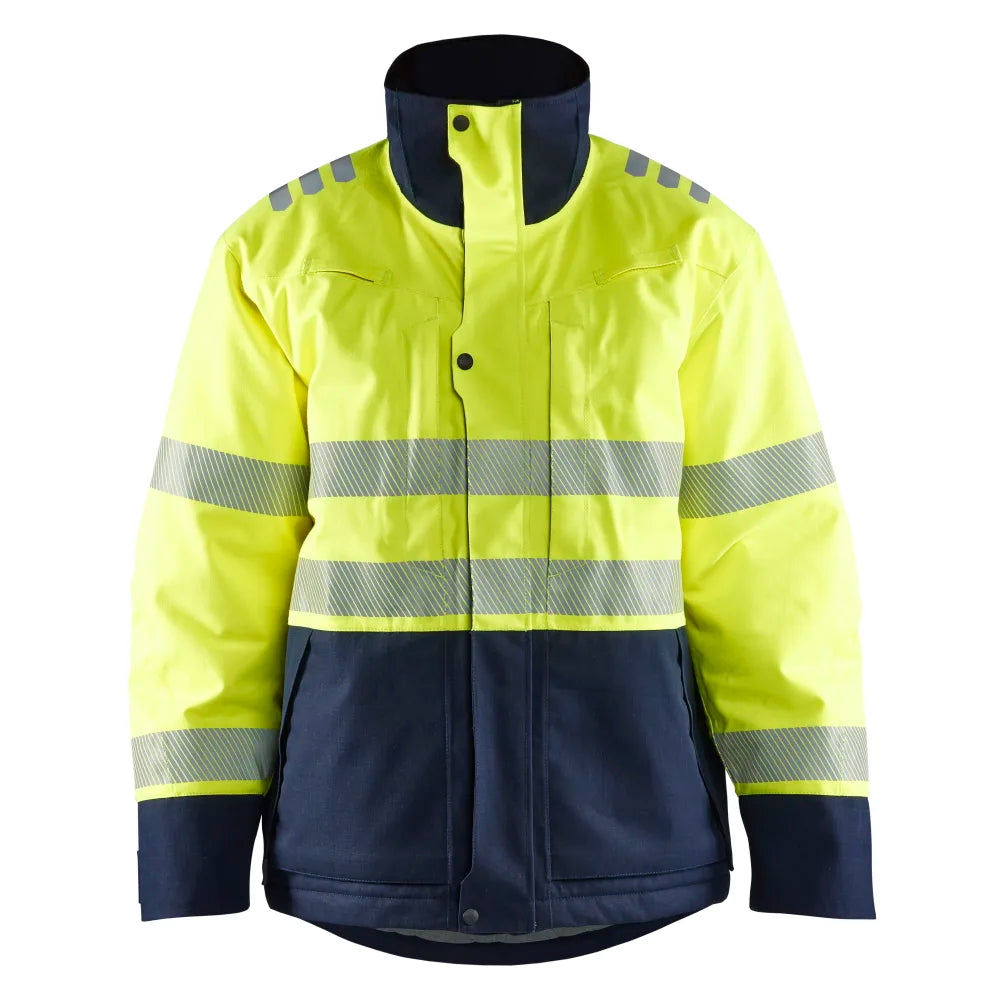 Blaklader 4517 1534 Multinorm Winterjas High Vis Geel Marineblauw