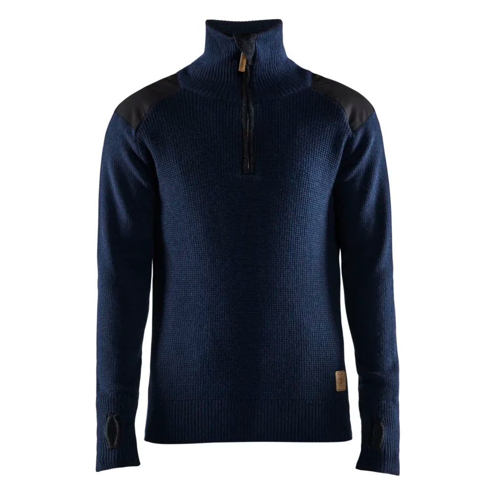 Blaklader 4630 1071 Wollen Sweater Donkerblauw Donkergrijs