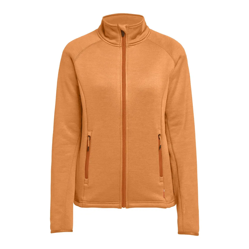Tenson Txlite Midlayer Zip Dames Donker Oranje
