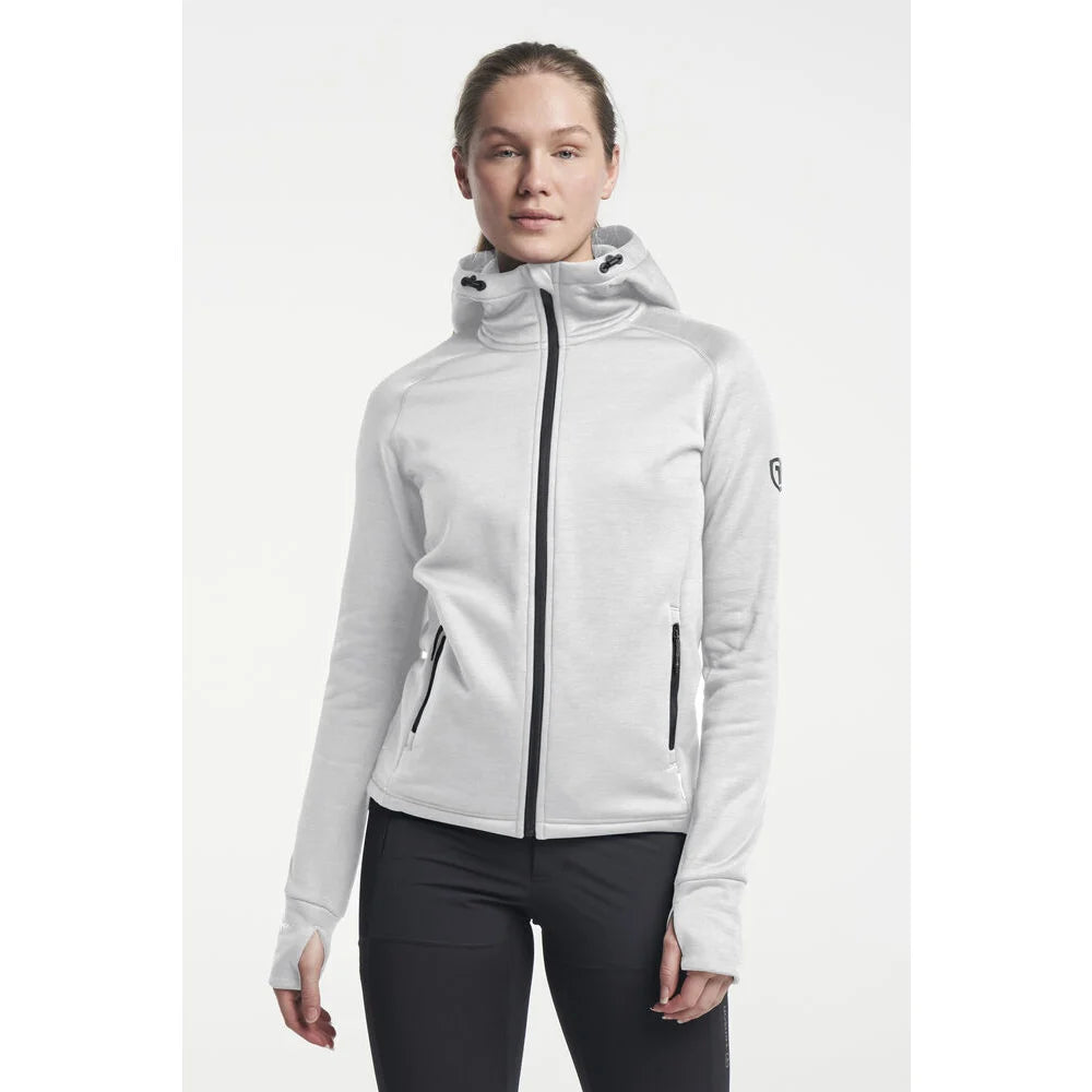Tenson Txlite Hoodie Women Lichtgrijs