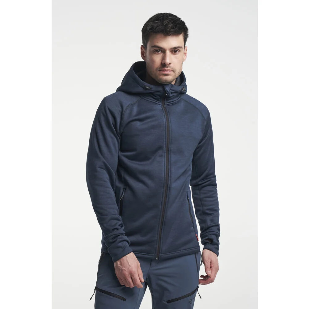 Tenson Txlite Hoodie Zip Men Donkerblauw