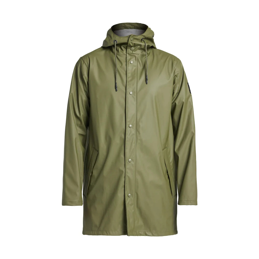 Tenson Apelviken Pu Raincoat Men Olijfgroen