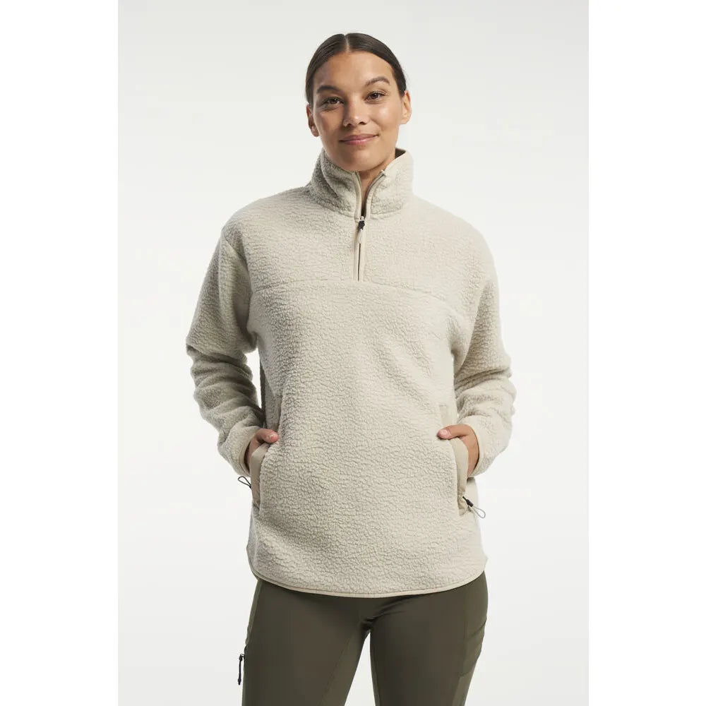 Tenson Yoke Half Zip Women Zand