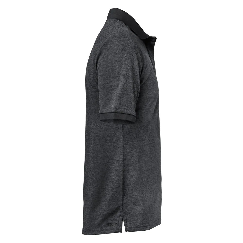 Tenson Txlite Melange Polo Men Zwart