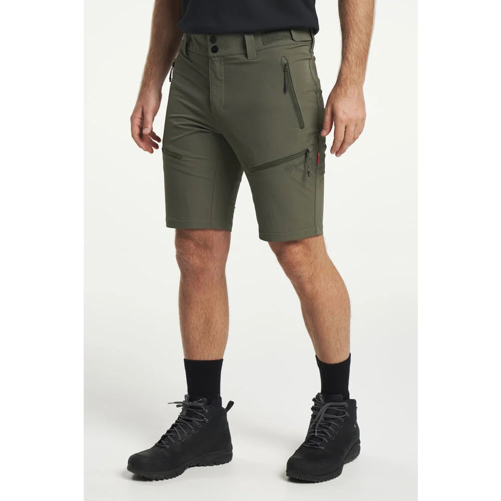 Tenson Txlite Flex Shorts Men Donker Olijfgroen