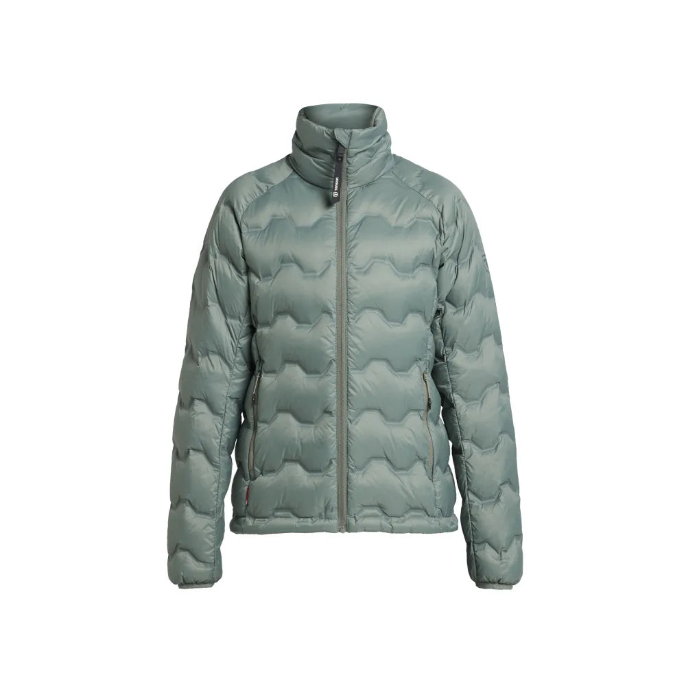 Tenson Txlite Shibui Collar Down Jacket Women Grijsgroen