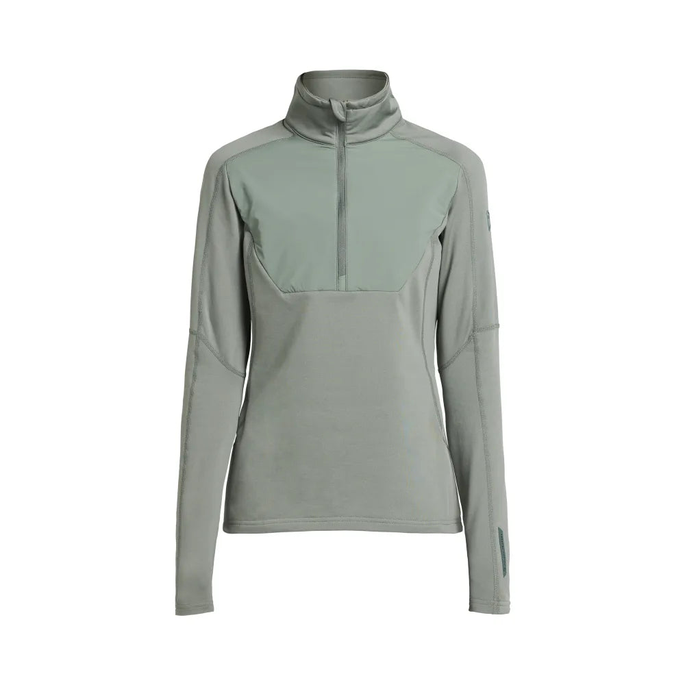 Tenson Txlite Windblock Halfzip Women Grijsgroen