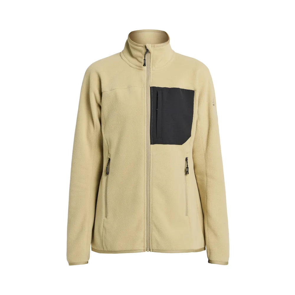 Tenson Himalaya Full Zip Pocket Fleece Women Beige