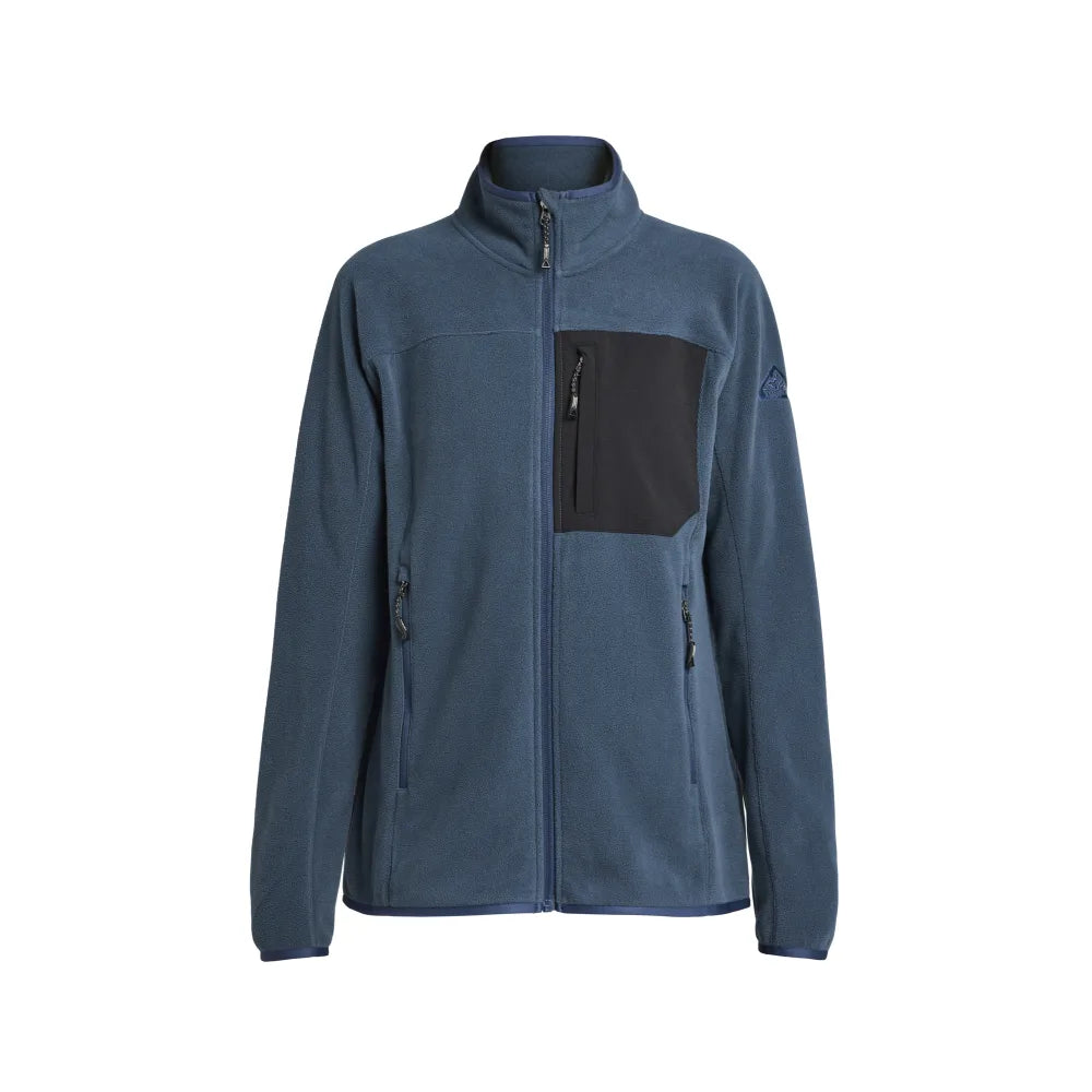Tenson Himalaya Full Zip Pocket Fleece Women Donkerblauw