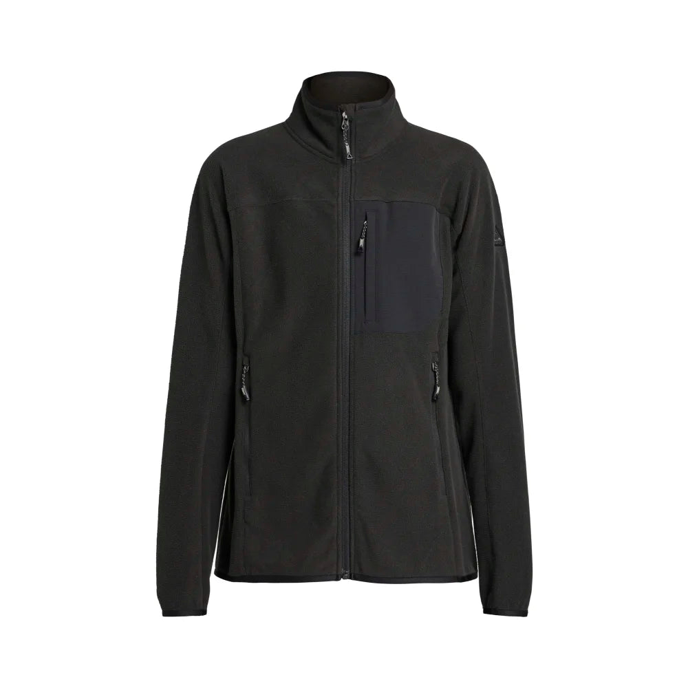 Tenson Himalaya Full Zip Pocket Fleece Women Zwart