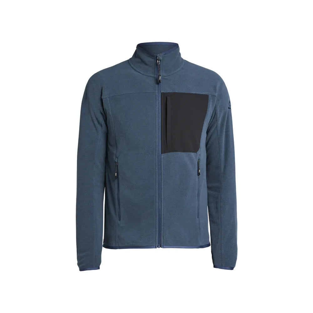 Tenson Himalaya Full Zip Pocket Fleece Men Donkerblauw