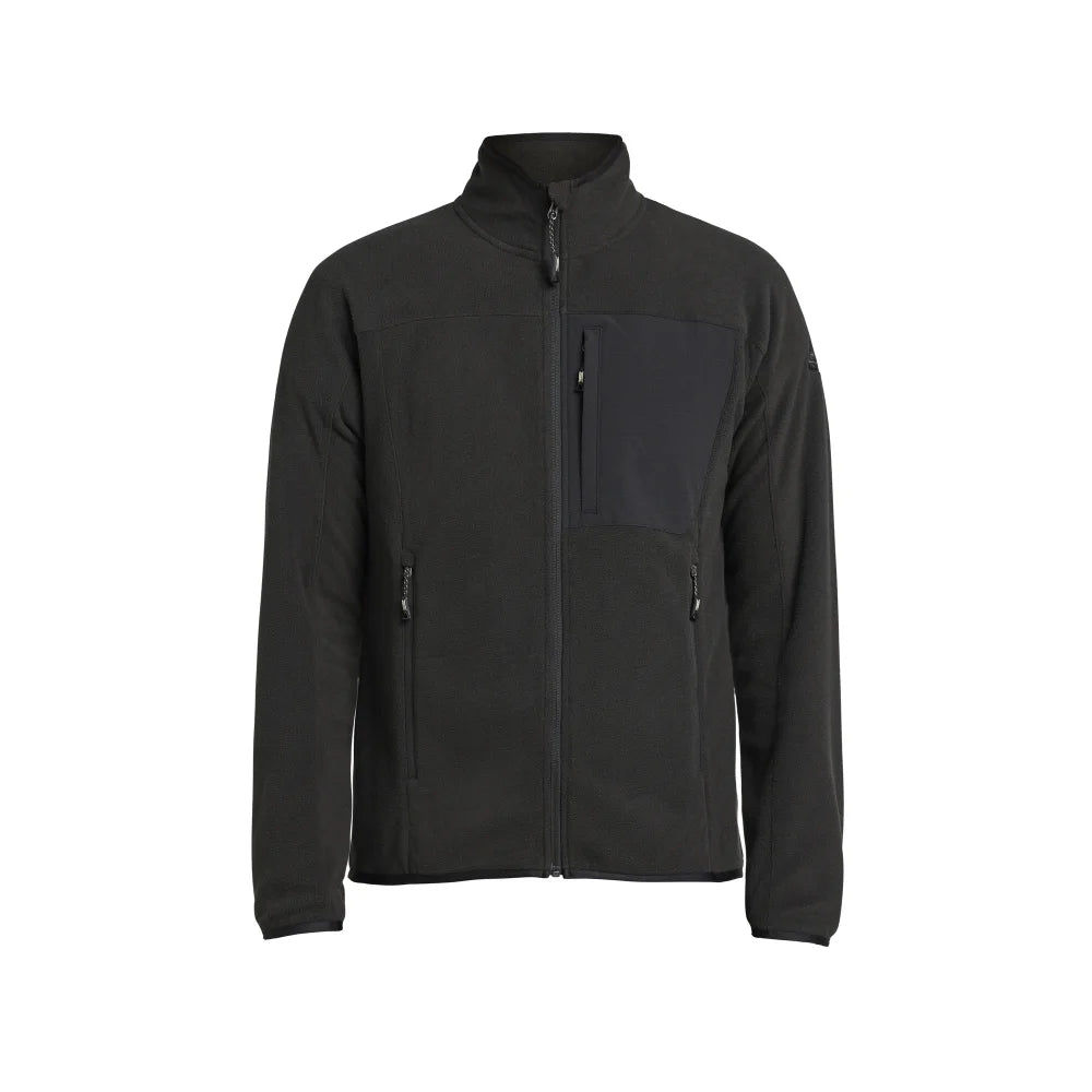 Tenson Himalaya Full Zip Pocket Fleece Men Zwart
