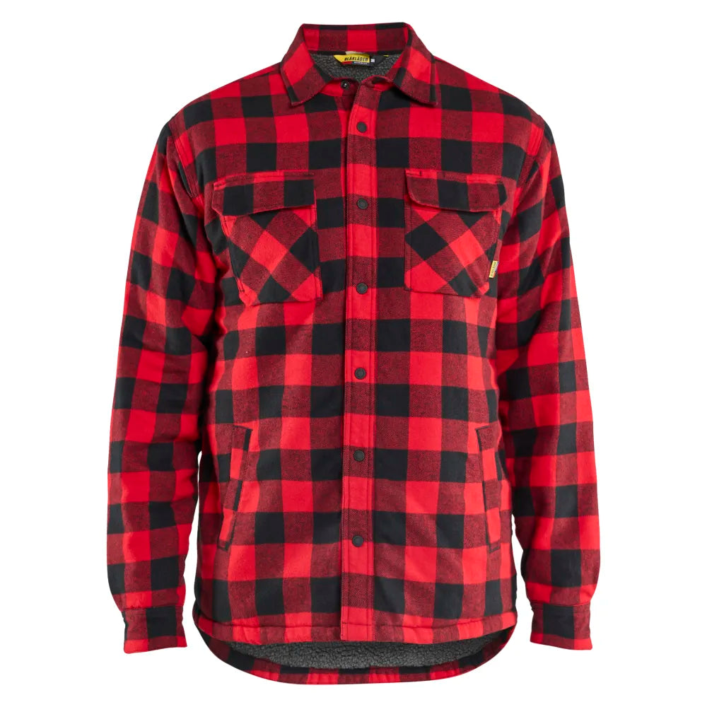 Blaklader 4704 1168 Overhemd Flanel Gevoerd Rood Zwart