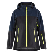 Blaklader 4708 1916 Striker Dames Shell Jack Stretch Donker Marineblauw High Vis Geel