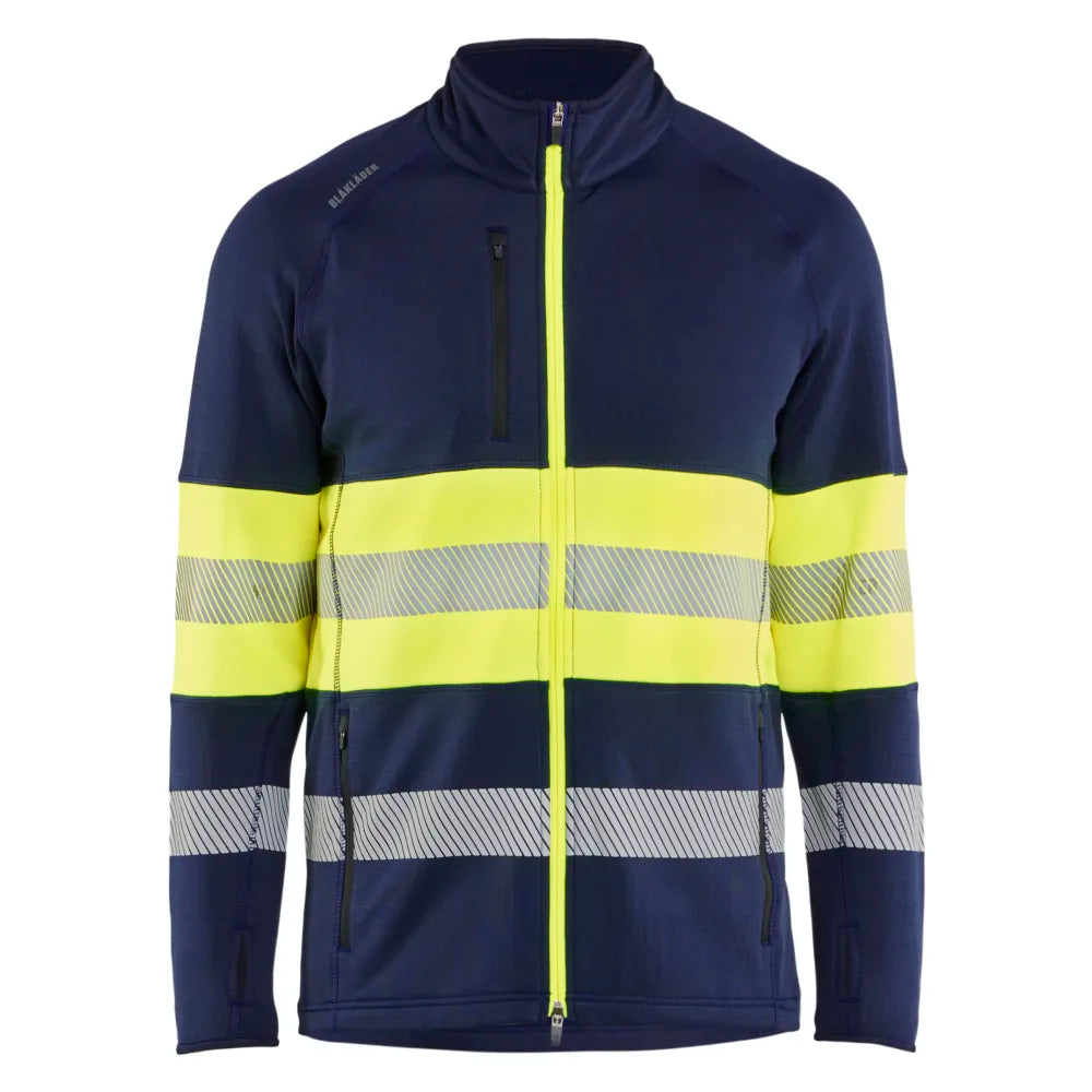 Blaklader 4712 2539 Fleecejack High Vis Marine High Vis Geel