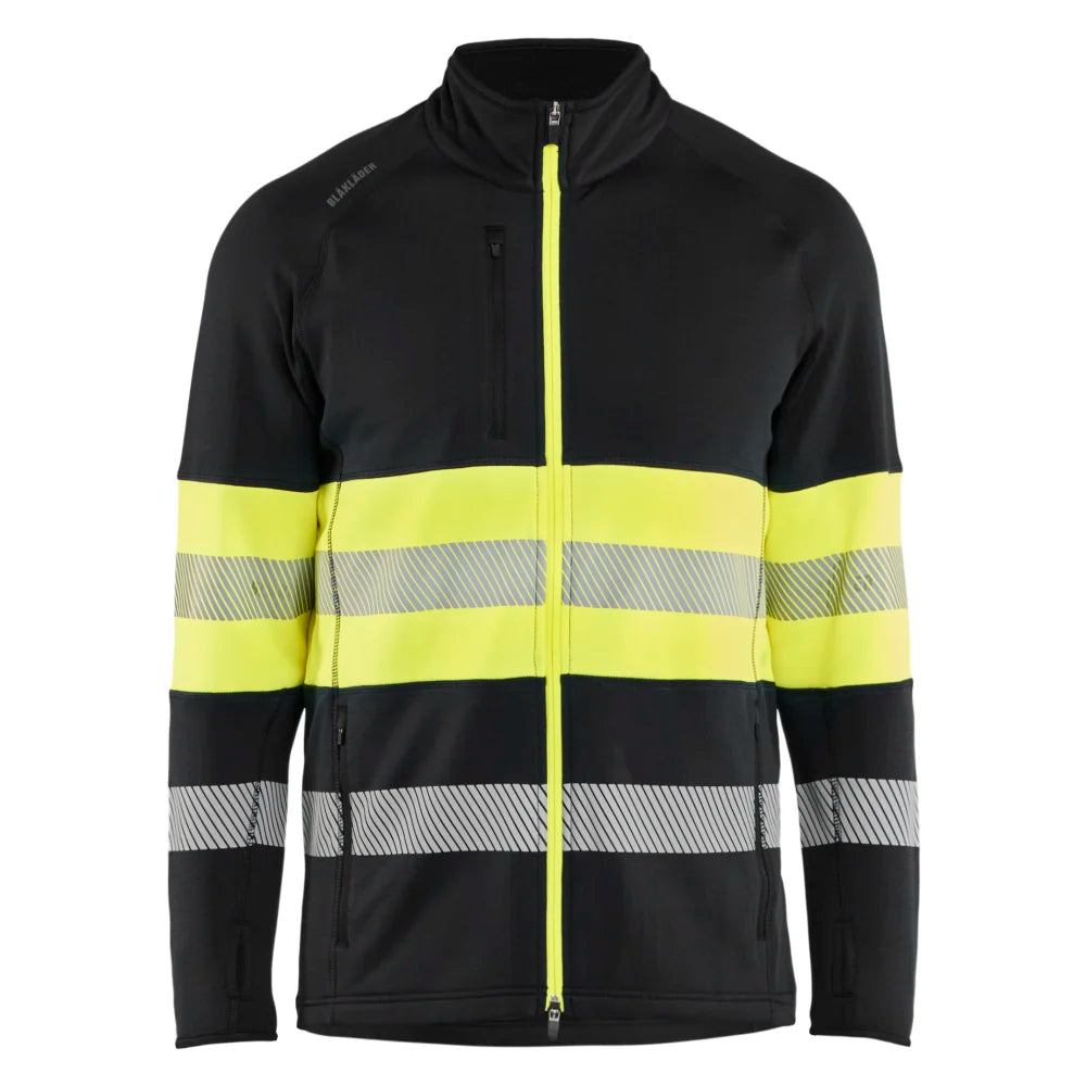 Blaklader 4712 2539 Fleecejack High Vis Zwart High Vis Geel