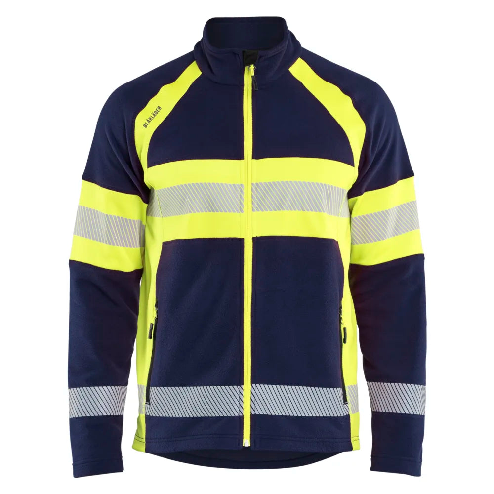 Blaklader 4713 1010 Microfleecevest High Vis Marine High Vis Geel