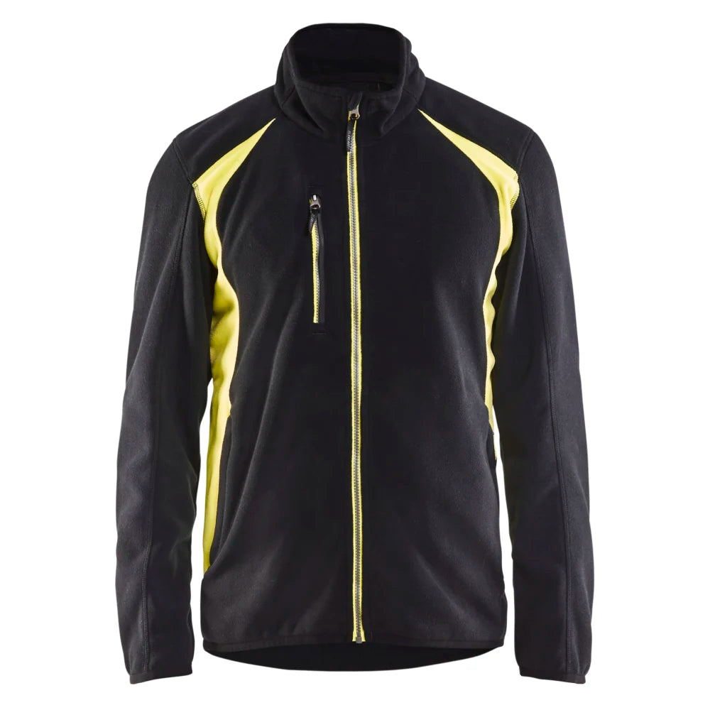 Blaklader 4730 2510 Fleecejack Zwart High Vis Geel