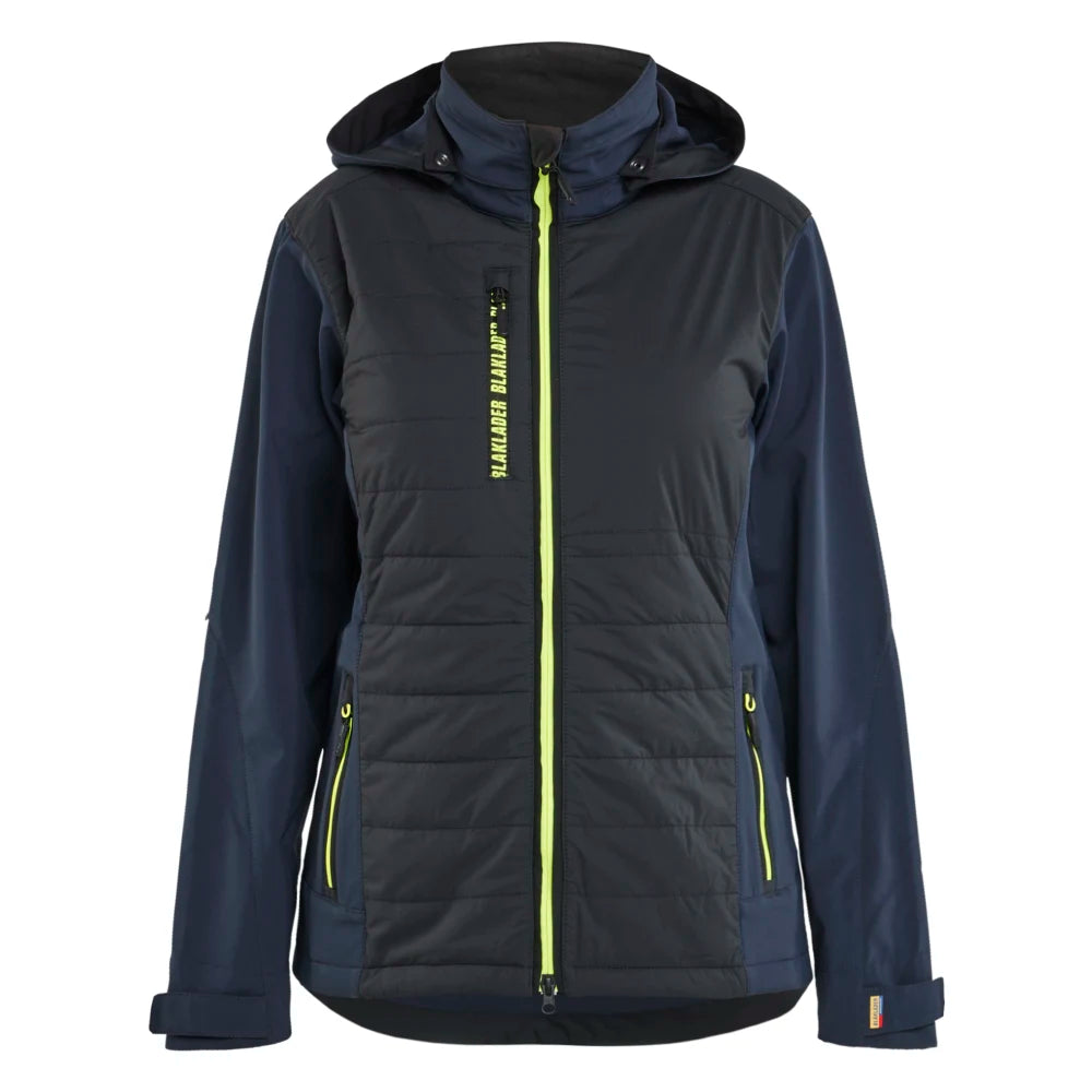 Blaklader 4733 2513 Dames Hybride Jack Donker Marineblauw High Vis Geel
