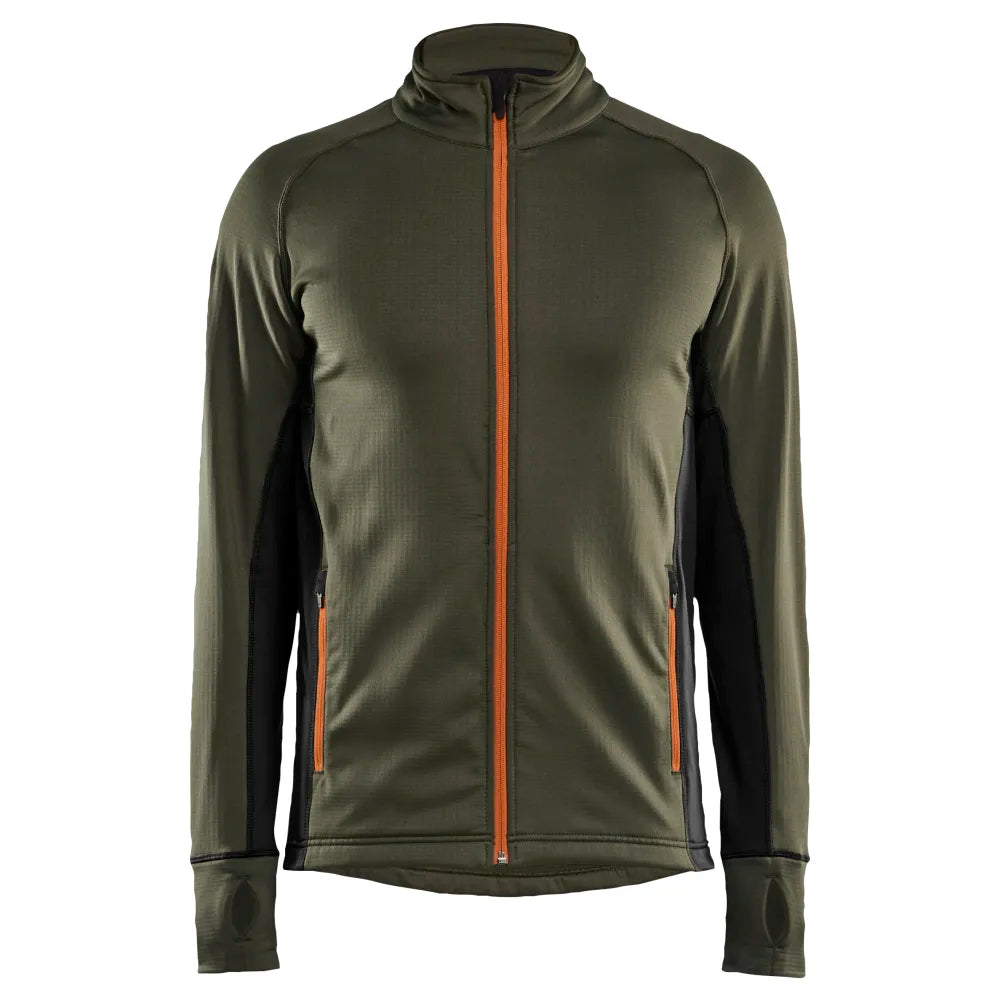 Blaklader 4735 2539 Striker Fleecejack Woudgroen Roest