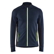 Blaklader 4735 2539 Striker Fleecejack Donker Marineblauw High Vis Geel