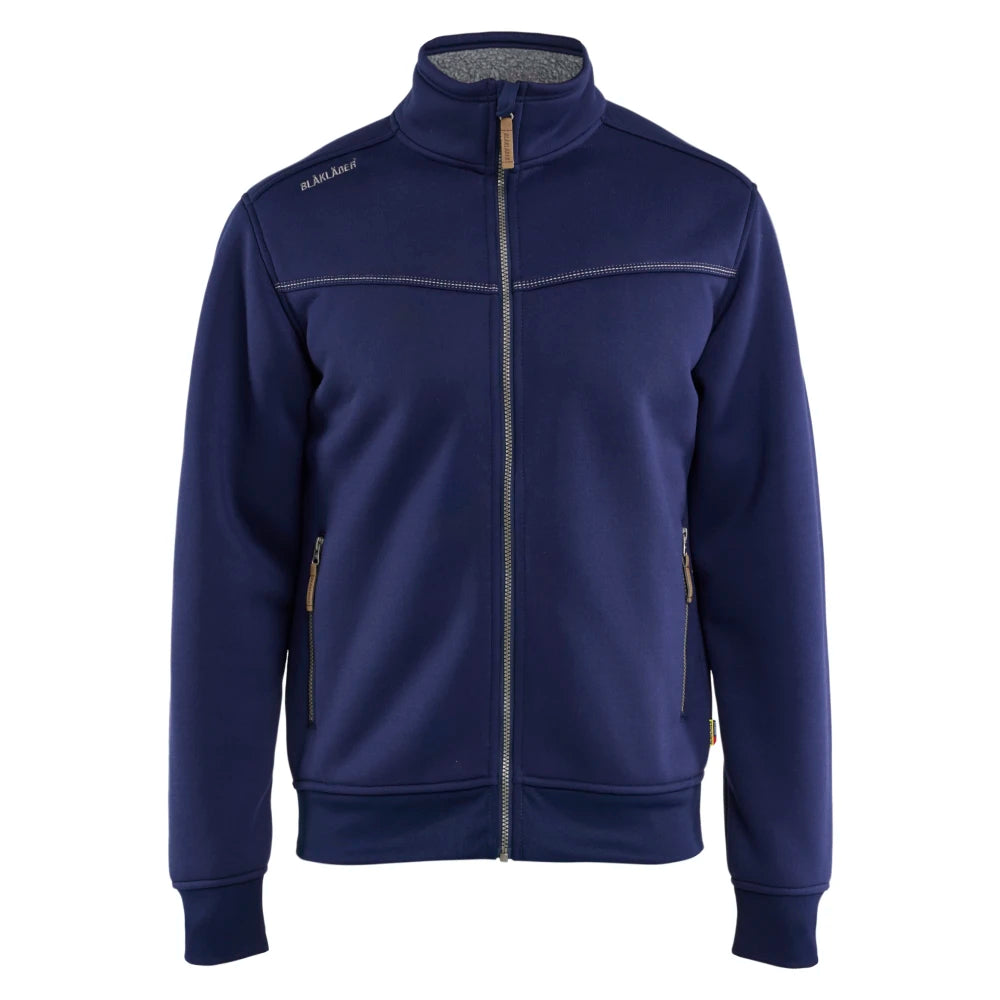 Blaklader 4739 2514 Sweatshirt Met Rits Sherpa-Gevoerd Marineblauw
