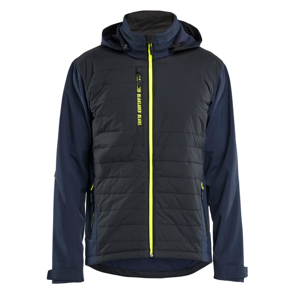 Blaklader 4743 2513 Hybride Jack Donker Marineblauw High Vis Geel