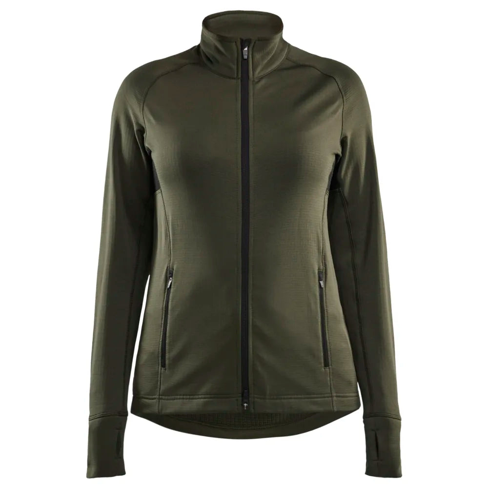 Blaklader 4745 2539 Striker Dames Fleecejack Donker Herfstgroen