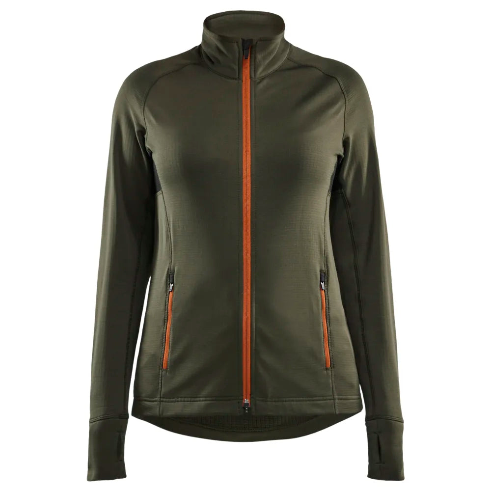 Blaklader 4745 2539 Striker Dames Fleecejack Woudgroen Roest