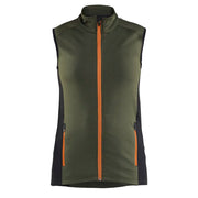 Blaklader 4746 2539 Striker Dames Bodywarmer Fleece Woudgroen Roest