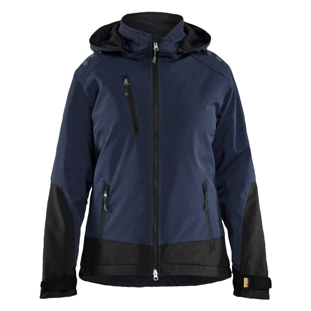 Blaklader 4751 2513 Dames Lichtgewicht Softshell Jack Gevoerd Donker Marineblauw Zwart