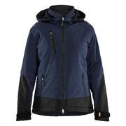 Blaklader 4751 2513 Dames Lichtgewicht Softshell Jack Gevoerd Donker Marineblauw Zwart