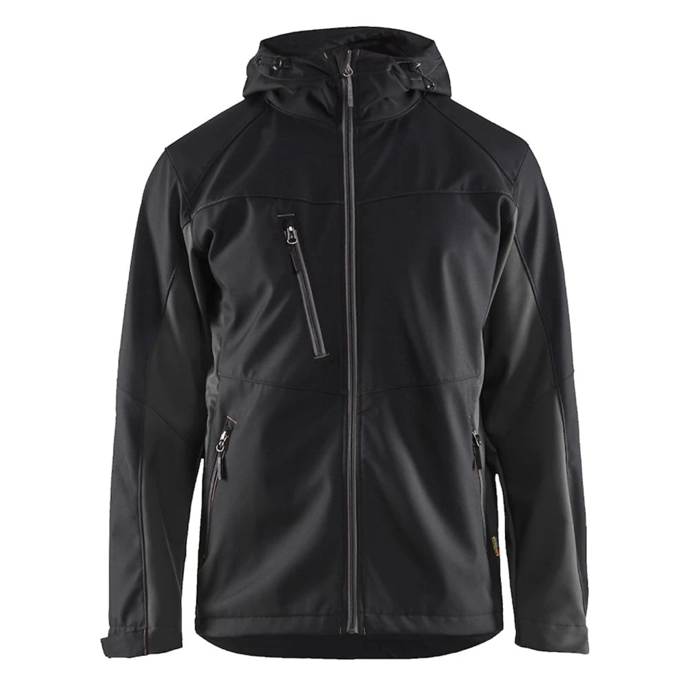Blaklader 4753 2516 Softshell Jack Zwart Donkergrijs