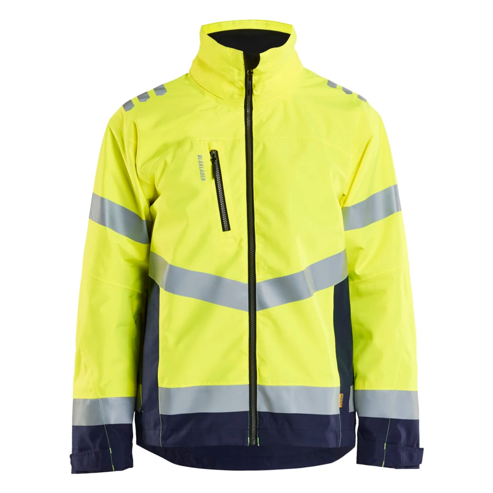 Blaklader 4760 1977 Shell Jack High Vis High Vis Geel Marineblauw