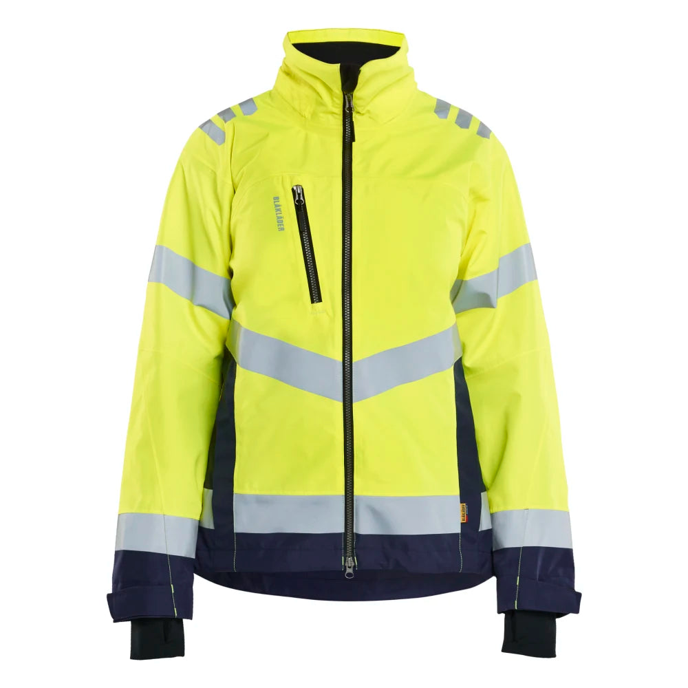 Blaklader 4761 1977 Dames Shell Jack High Vis High Vis Geel Marineblauw