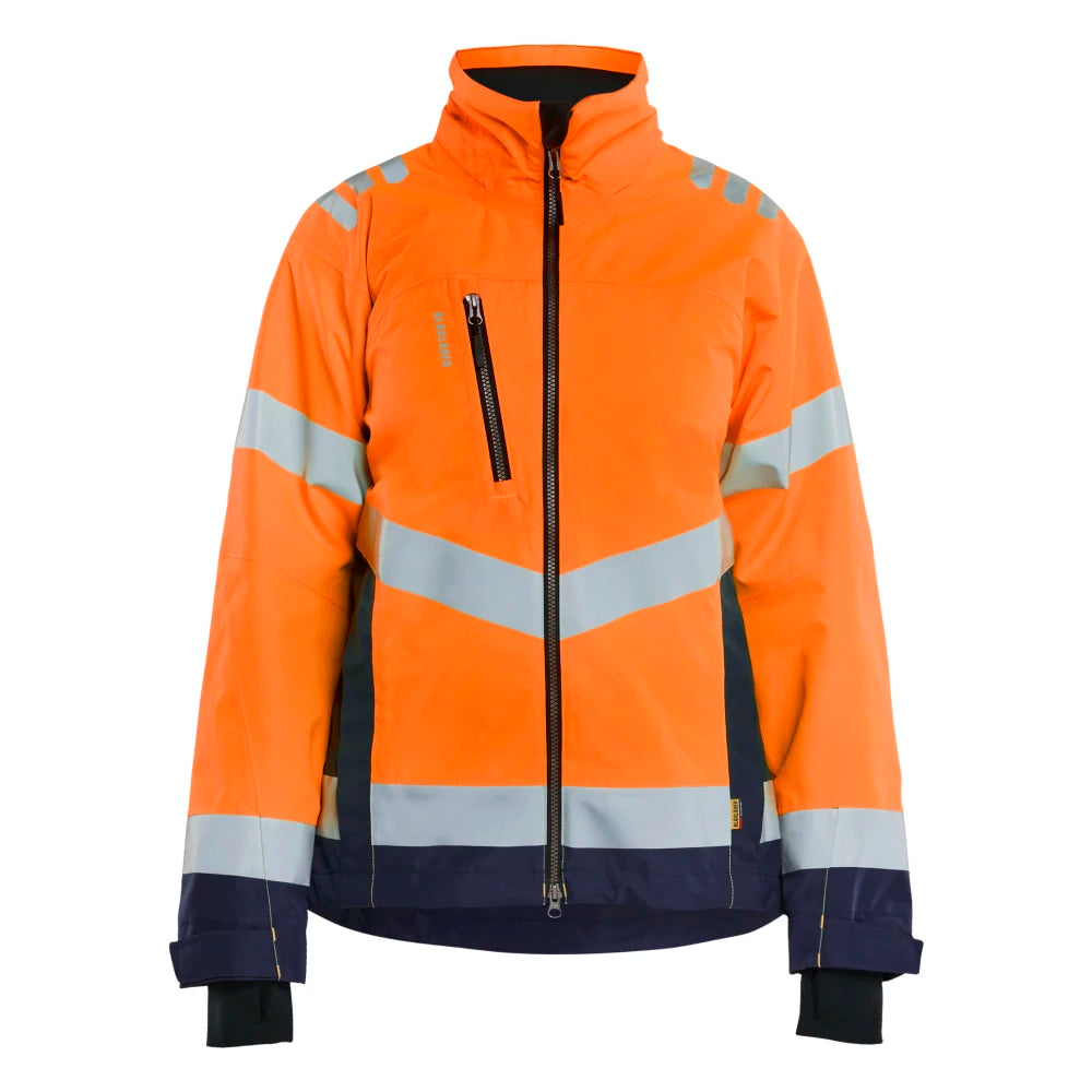 Blaklader 4761 1977 Dames Shell Jack High Vis High Vis Oranje Marineblauw