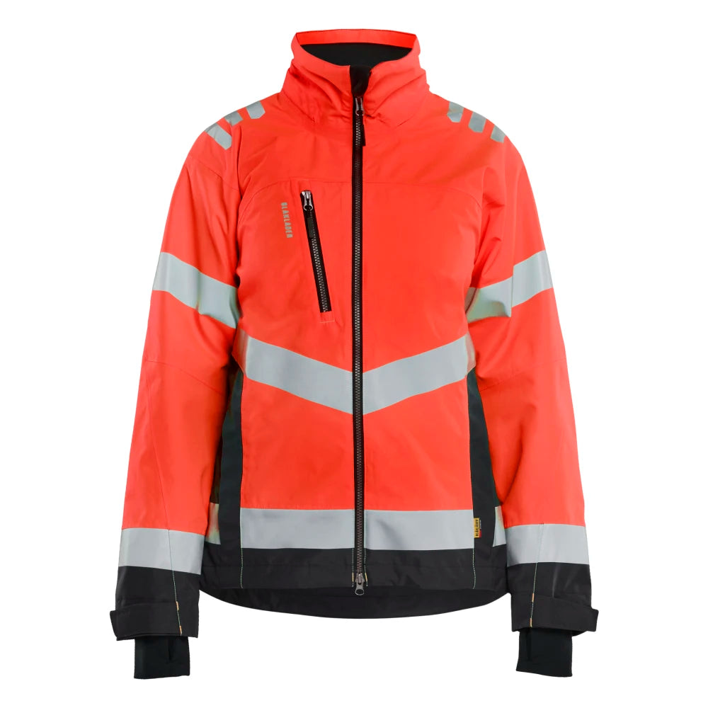 Blaklader 4761 1977 Dames Shell Jack High Vis High Vis Rood Zwart