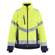 Blaklader 4762 1977 Dames Winterjas High Vis High Vis Geel Marineblauw