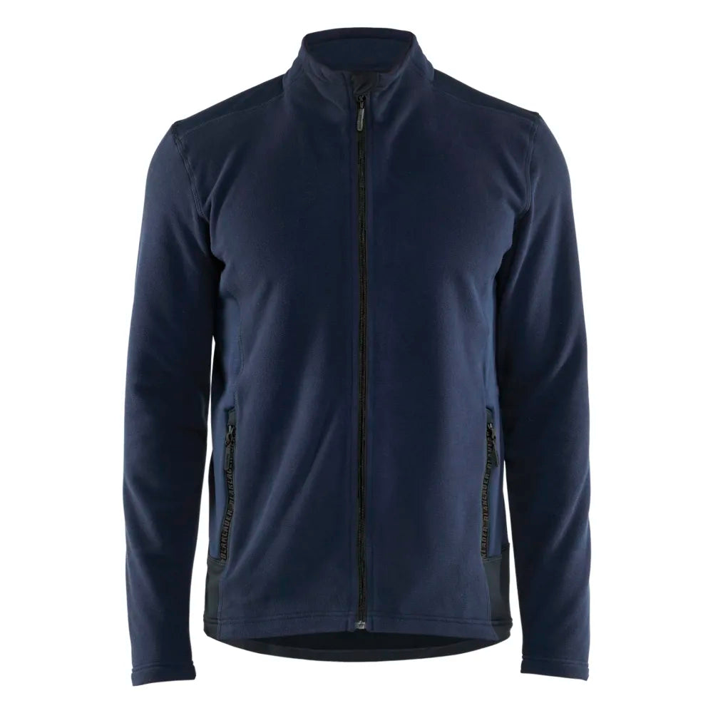 Blaklader 4765 1010 Microfleecevest Donker Marineblauw Zwart