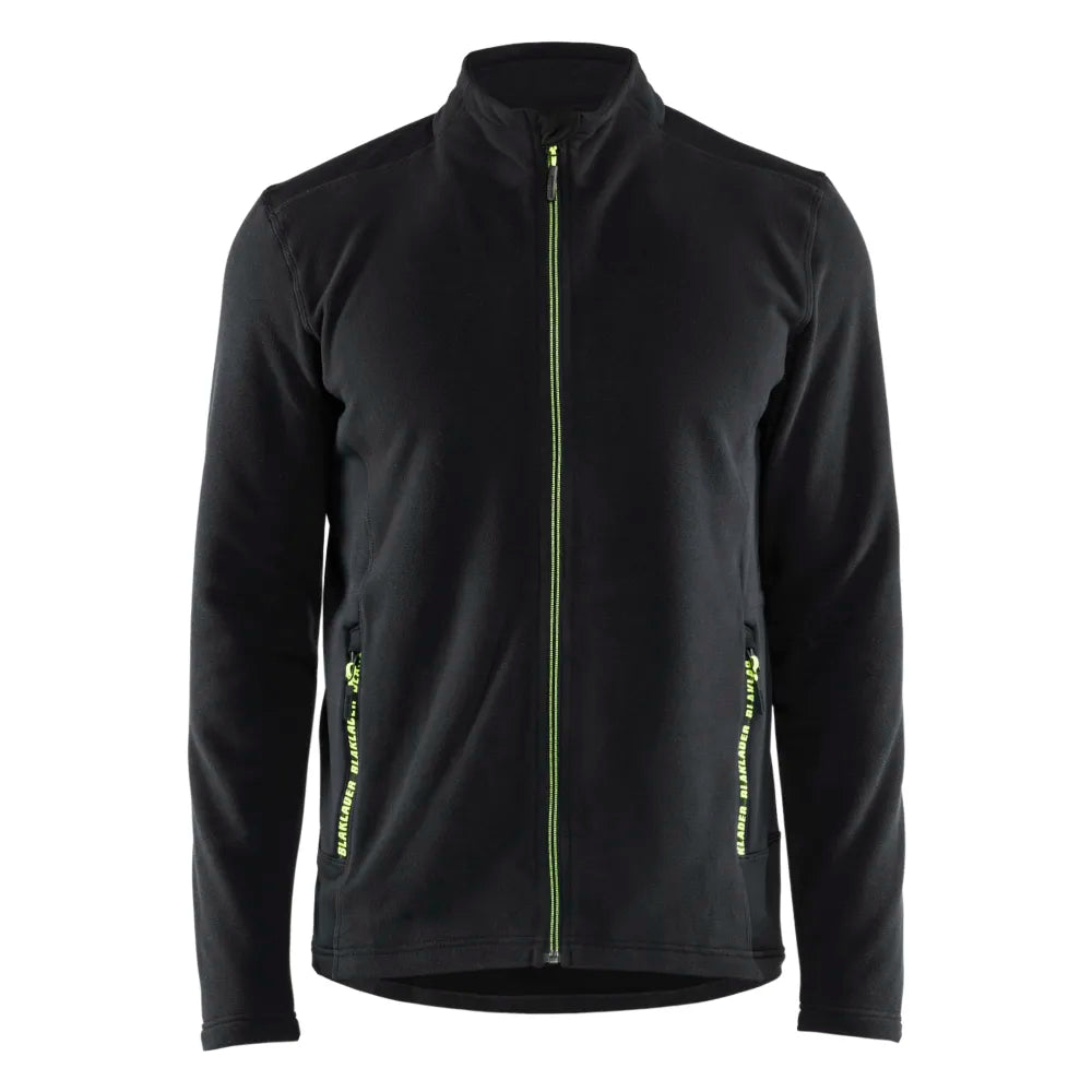 Blaklader 4765 1010 Microfleecevest Zwart High Vis Geel