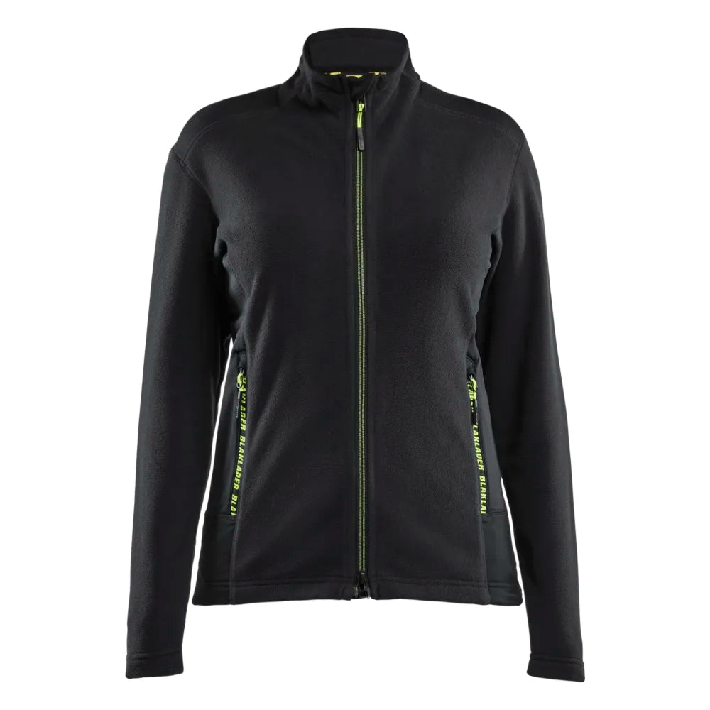 Blaklader 4766 1010 Dames Microfleecevest Zwart High Vis Geel