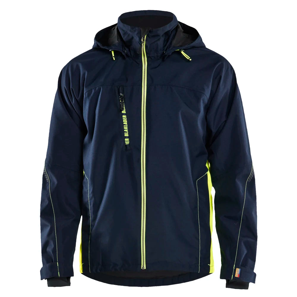 Blaklader 4790 1977 Shell Jack Donker Marineblauw High Vis Geel